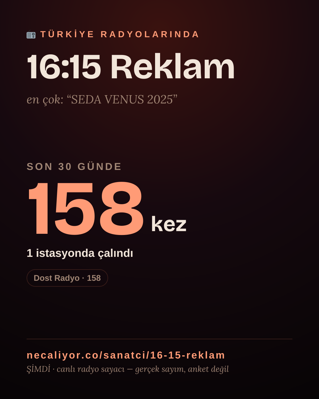 Sanatçısı, menajeri ya da hayranı mısın? Bunu paylaş.