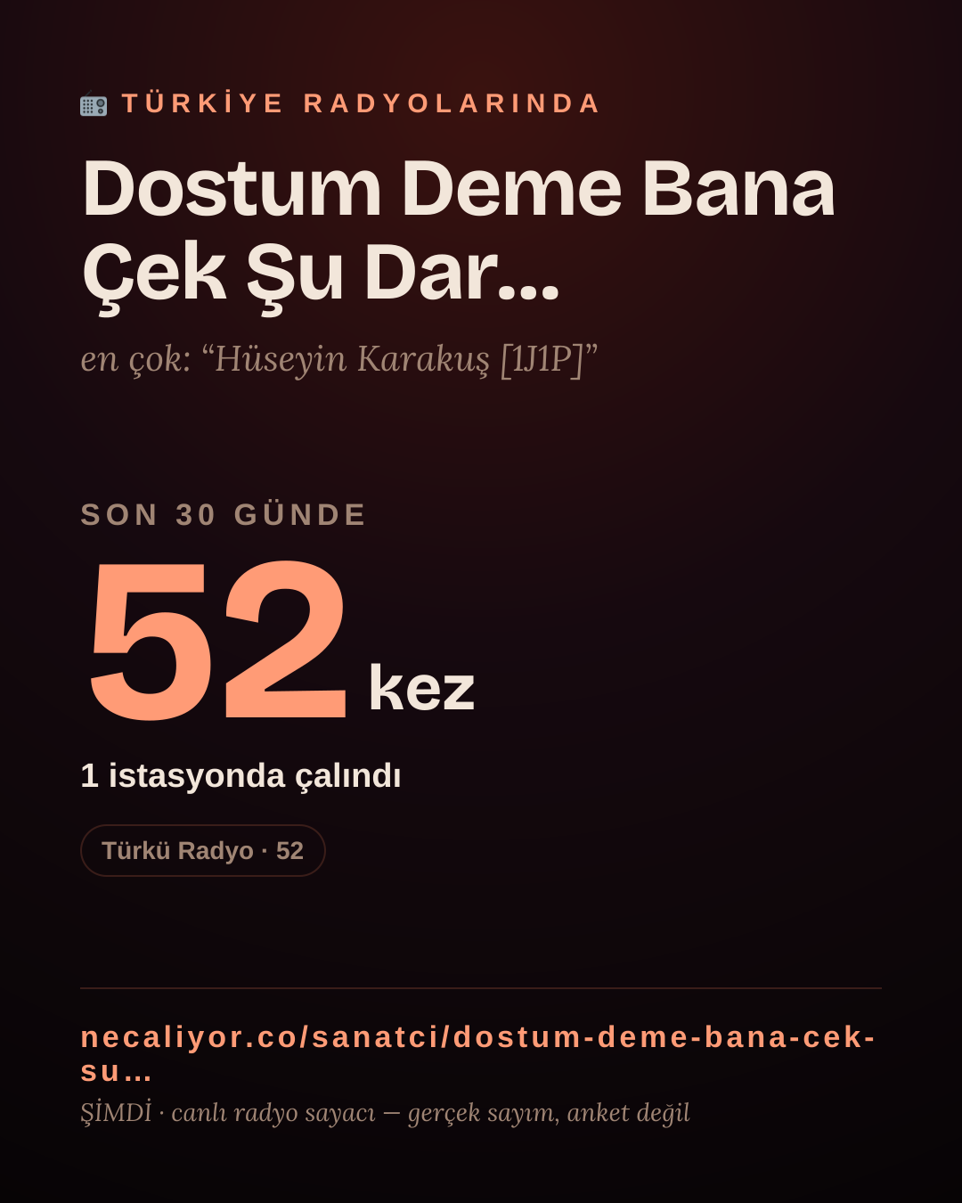 Sanatçısı, menajeri ya da hayranı mısın? Bunu paylaş.