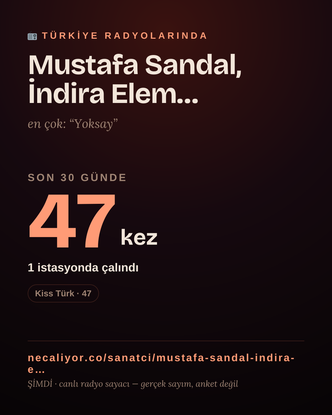 Sanatçısı, menajeri ya da hayranı mısın? Bunu paylaş.
